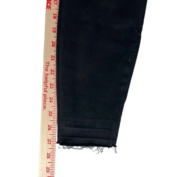 Spanx Distressed Skinny Jeans Women's S High Rise Stretch Denim Raw Hem 20213R - Picture 11 of 15